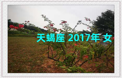 天蝎座 2017年 女